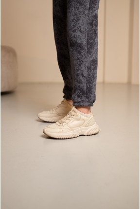 Теплий костюм сірого кольору із турецької тринитки на флісі, 7030