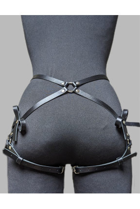 Жіноча портупея на стегна та сідниці з бантиками 113