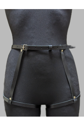 Жіноча портупея на стегна та сідниці з бантиками 113