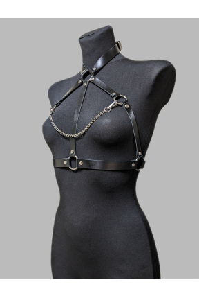 Верх портупея жіноча на груди та шию з ланцюжками  2062