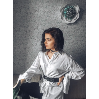 Портупея пояс жіночий широкий зі шкіри 024