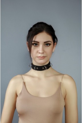 Чокер жіночий з кільцями 04