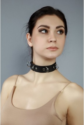 Чокер жіночий з кільцями 04