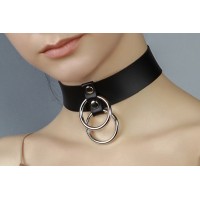 Чокер з двома кільцями 05