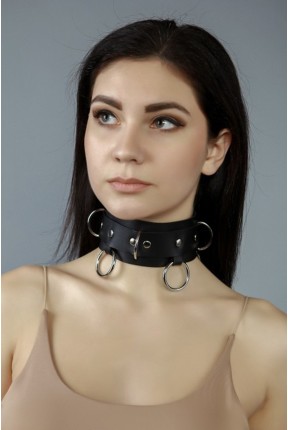 Чокер нашийник з кільцями 13