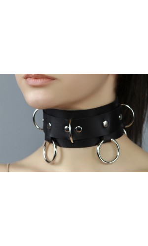 Чокер нашийник з кільцями 13