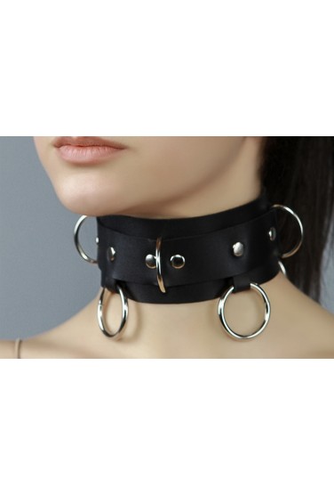 Чокер нашийник з кільцями 13