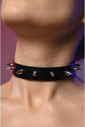 Чокер жіночий з шипами 601