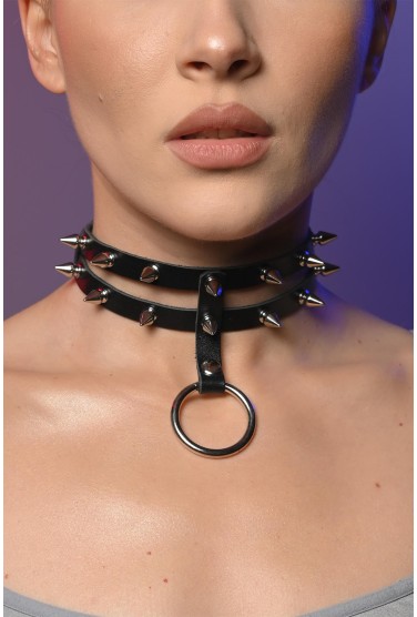 Чокер жіночий з шипами 603