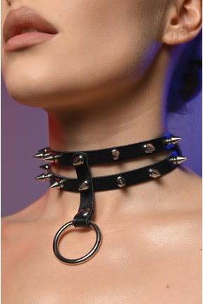 Чокер жіночий з шипами 603