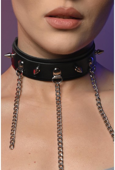 Чокер жіночий з шипами 612