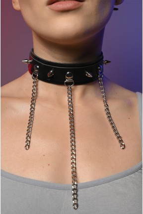 Чокер жіночий з шипами 612