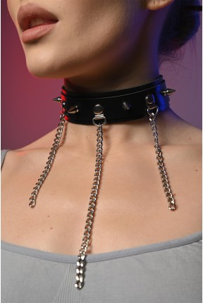 Чокер жіночий з шипами 612