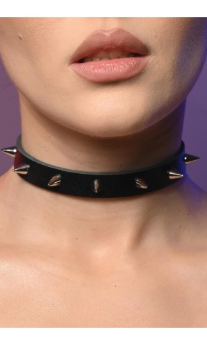 Чокер тоненький жіночий з шипами 613