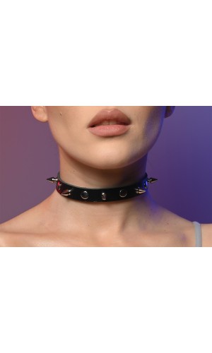 Чокер тоненький жіночий з шипами 617