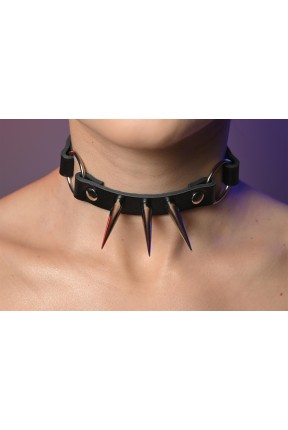 Чокер жіночий з шипами 618