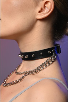Чокер жіночий з шипами 620