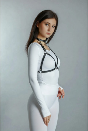 Портупея з чокером на груди 162