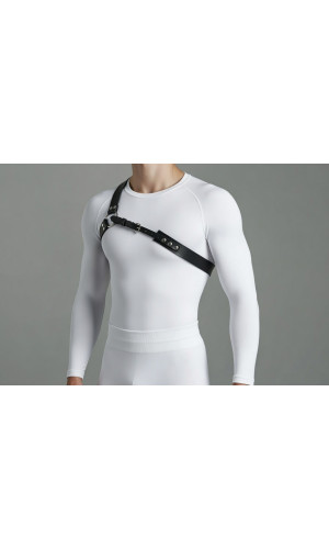 Чоловіча портупея на ліве плече 234 - Шкіра