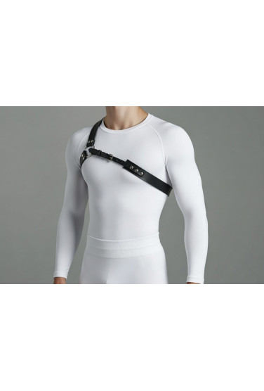 Чоловіча портупея на ліве плече 234 - Шкіра