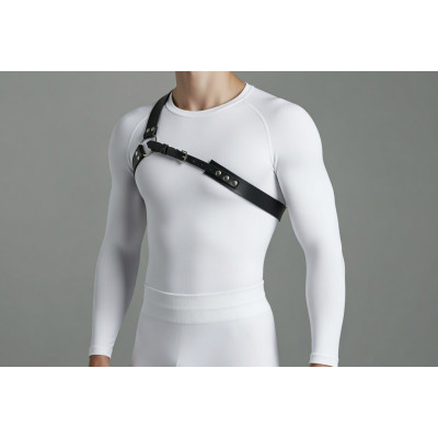 Чоловіча портупея на ліве плече 234 - Шкіра