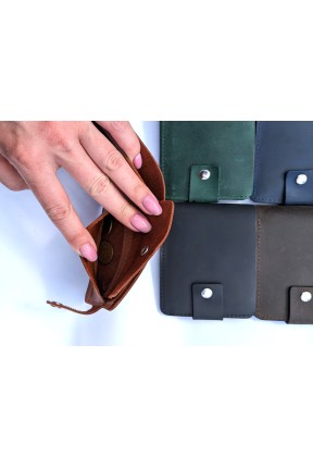 Гаманець на кнопці для купюр та пластикових карток 5005