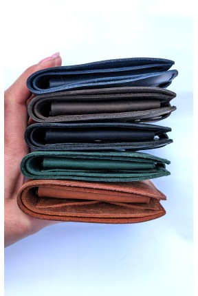 Гаманець на кнопці для купюр та пластикових карток 5005