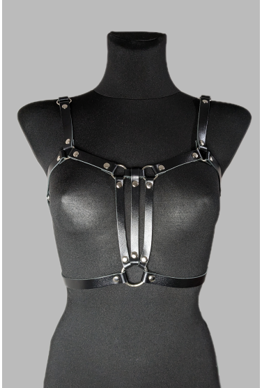 Женская портупея на грудь с кольцами 2016