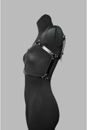 Женская портупея на грудь с кольцами 2016