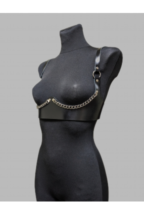Верх портупея женская с цепочками на груди 2047