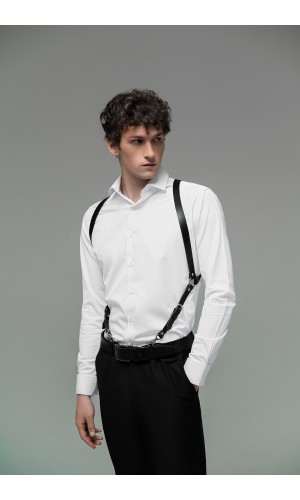 Шкіряна портупея чоловіча підтяжки 469