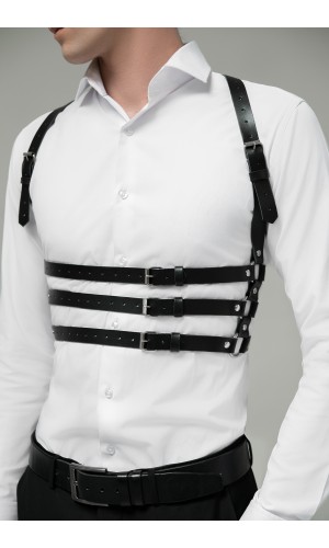 Портупея чоловіча потрійна на талію корсет 244